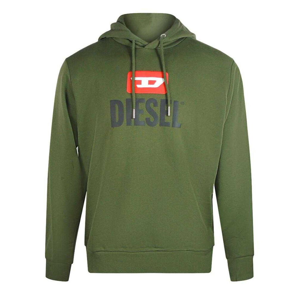 Diesel (M, ) Mens Logo Hoodie Green
