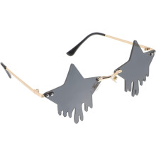 Lunettes de soleil légères en forme d'étoile, sans monture