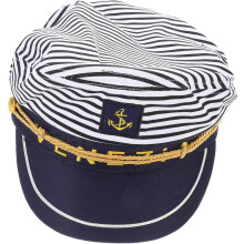 Marine-Kapitänsmütze, Matrosenkostüm, Yachtkapitänsmütze, Matrosenmütze für Herren, Kapitänskostüm