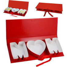 Scatola regalo a forma di lettera MOM – Rosa Rosso Oro,