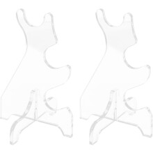 1 par de soportes de escritorio de acrílico para cañas de pescar, soportes portátiles para cañas de pescar para almacenamiento en garaje.