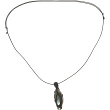 Halskette mit Anhänger aus natürlichem Labradorit im Retro-Mondstein-Stil – Schmuck für Damen und Herren