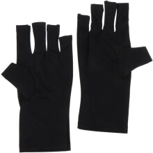 Gants UV pour ongles en gel, gants de protection UV sans doigts pour manucure gel et nail art