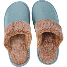 Rutschfeste Baumwollpantoffeln für Damen, warme Winterpantoffeln für Zuhause, flauschige Hausschuhe für warme Füße
