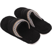 Zehentrenner-Slipper mit dicker Sohle für Damen, schwarz, leichte Hausschuhe, atmungsaktiv