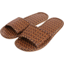Rattan-Sandalen für Zuhause und Sommer, flache Sohle, Hausschuhe für Damen, Jungen und Mädchen, aus leichtem Material
