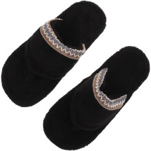 Warme Flip-Flops für Damen, kuschelige Hausschuhe mit extra dicker Sohle für drinnen und leichte Outdoor-Aktivitäten