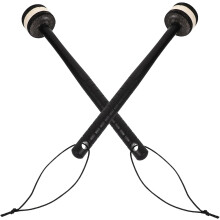 1 paire de baguettes de batterie musicales, accessoire pour instrument de percussion, embouts en feutre de caoutchouc