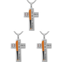 2er-Set Vater-Halsketten mit Bibelversen, modisch, robust, aus Edelstahl, Halsschmuck