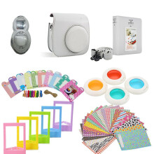 Zubehörsatz für Fujifilm Instax Mini 8/9 - Smokey White