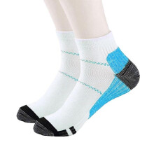 Unisex-Söckchen mit Kompression - L / XL - Blau