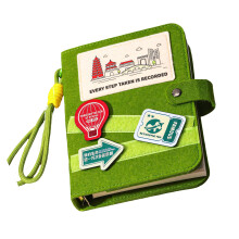 Bloc-notes Scrapbook pour Journal de voyage, avec Pages-Vert