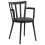 Beliani Set of 4 Dining Chairs MORILL Black 4