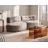 Beliani Sofa 3 Seater LAERDAL Velvet Taupe 2