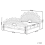 Beliani Bed Rattan FLORENTINE 160 x 200 cm (EU King Size) Light Brown 3