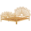 Beliani Bed Rattan FLORENTINE 160 x 200 cm (EU King Size) Light Brown 4