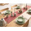 Beliani Set of 24 Dinnerware HOPS Stoneware Green 2