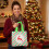Christmas Gift Bag Green Non-Woven Foldable 20x20x9cm 4