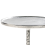 Beliani Side Table MEDA Metal Silver 4