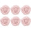 Broche de tecido com camélia rosa, 7 cm – Pacote com 6 unidades 1
