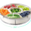 Plateau à collation rotatif à 6 compartiments avec couvercle transparent 1