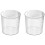 Coș de gunoi din plastic transparent, pachet de 2, 16,5x15,5x15,5 cm 1