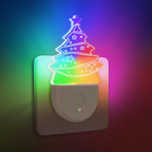 Nástenné RGB nočné svetlo pre deti, 8 farieb so súmrakom