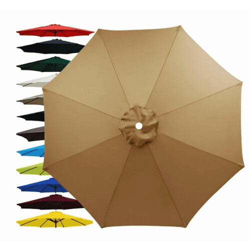 10ft Patio Umbrella Canopy Replacement for 8-Rib Frames