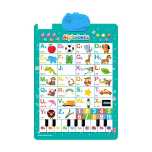 Tableau mural parlant pour enfants : ABC, chiffres, animaux, sons de piano