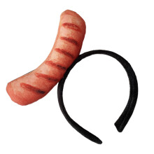 Opaska bawełniana w stylu hotdoga do mycia twarzy i na imprezy