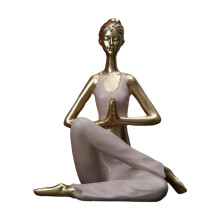 Statue de yoga décorative en résine (1 pièce)
