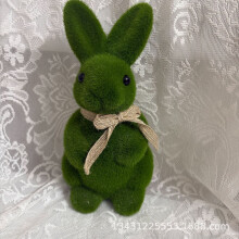 Decor de Paște cu iepuraș Moss Green Bunny, 19 cm