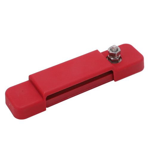 Μπάρα τροφοδότησης μπαταρίας για συστήματα 12V DC, Μπλοκ ακροδεκτών με κάλυμμα για 1