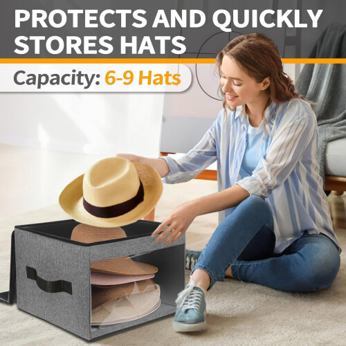 Premium Fiberboard Hat Display Stand With Sturdy Frame For-B 2