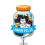 Retractable Name Card Holder Artistic Fashion Pattern for School 4