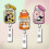 Retractable Name Card Holder Artistic Fashion Pattern for School 6