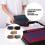 Functional Men's Toiletry Bag Canvas Fabric Practical-Coffee 3