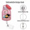 Retractable Name Card Holder Artistic Fashion Pattern for School 7