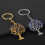Classical Tree Pendant Keychain Backpack Ornament With-Silver 7