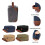 Functional Men's Toiletry Bag Canvas Fabric Practical-Coffee 7