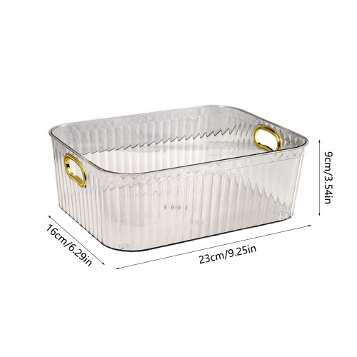 Transparente, stapelbare Aufbewahrungsboxen mit Deckel, 2er-Pack 2