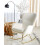 Beliani Rocking Chair ANASET Boucle White 4