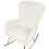 Beliani Rocking Chair ANASET Boucle White 8