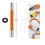 Upgraded Orange Copper Head 30cm Flexible Faucet Extender Orange 3