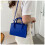 Stilvolle quadratische Tasche Blue 4