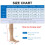 Zippered Compression Socks for Women & Men Beige S/M 5
