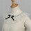 Col élégant de Style châle avec détails à volants,-Noir 7