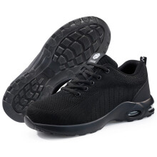 (UK SIZE 6) Mens Womens Safety Trainers Steel Toe Cap Work Boots Lightweight Hiking Shoes