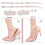 2 Paare Kunstperlen Matte Beige Rhinestone Heels 3