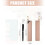 2Pieces PU Leather Pencil Case With Keychain Hook 16CM-brown 4